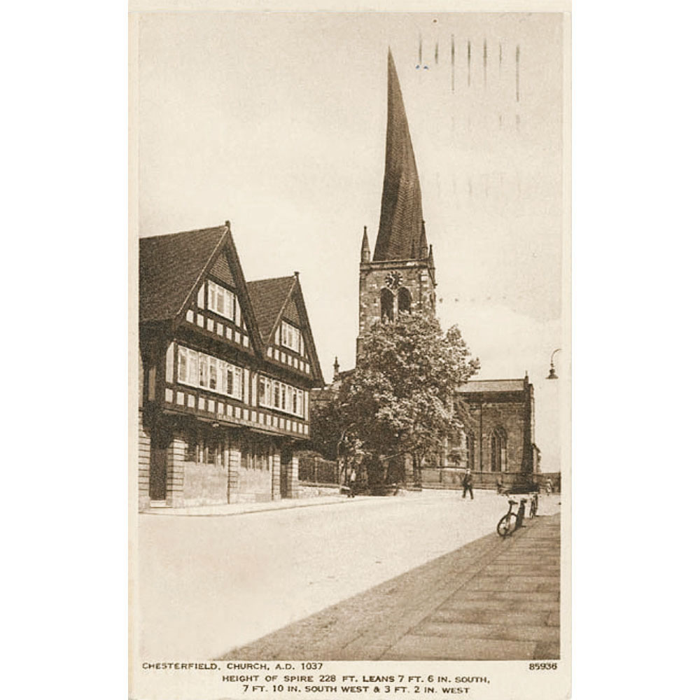 Chesterfield Church Postcard
