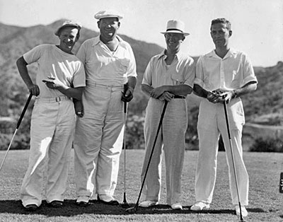 Laurel and Hardy Play Golf