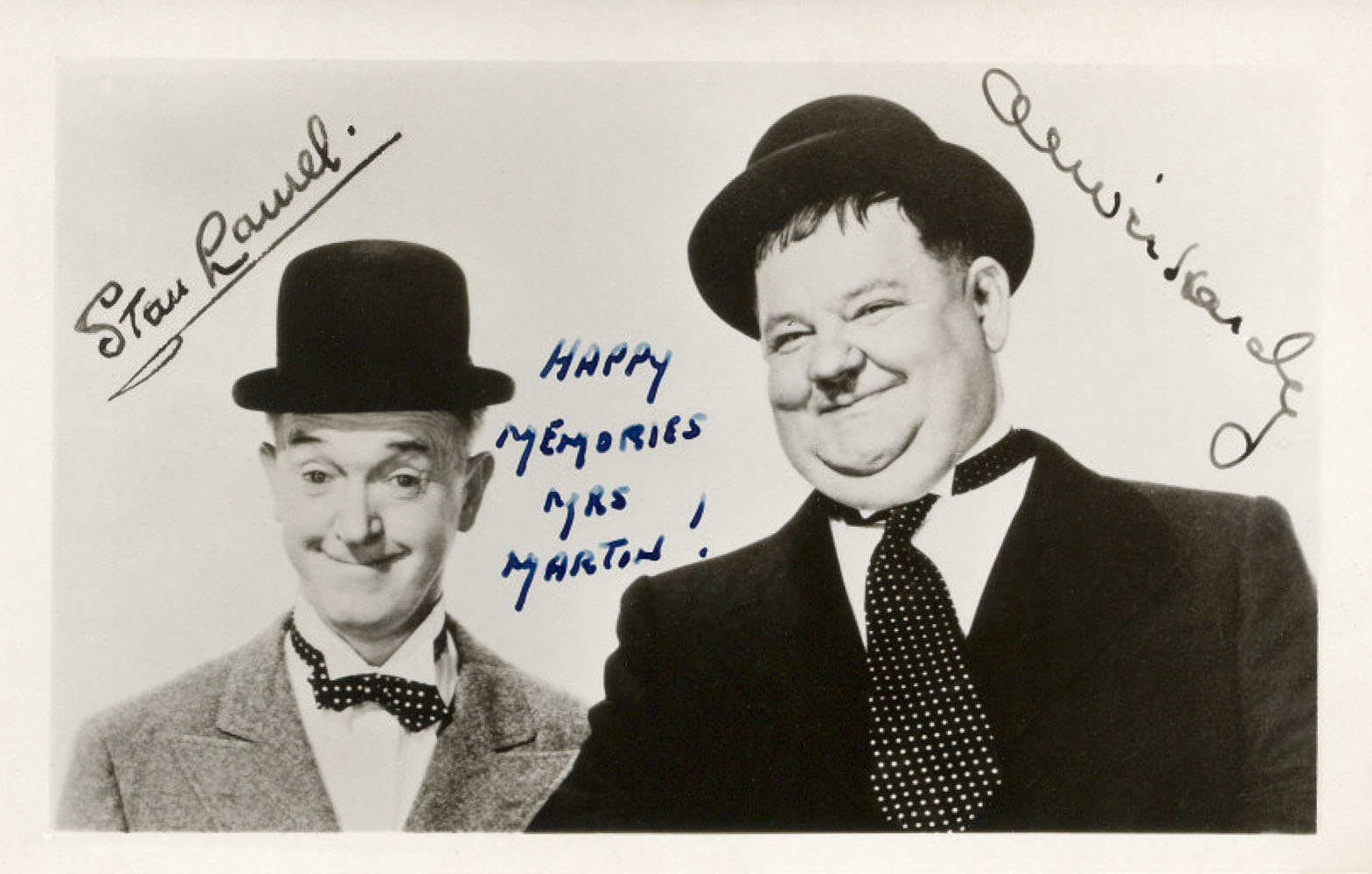 Autographed Photo from Stan Laurel