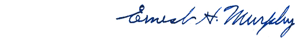 Ernest H. Murphy Signature